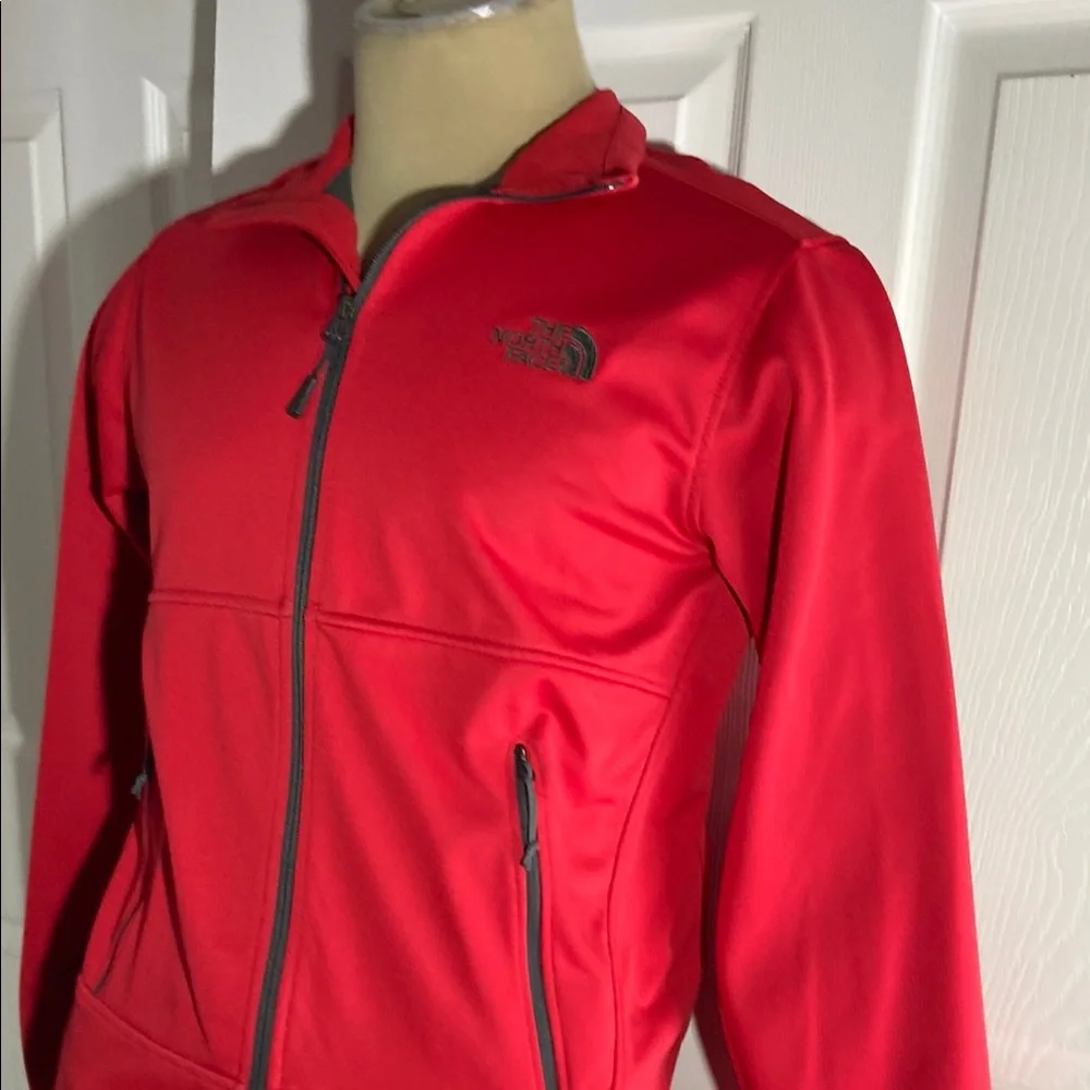 The North Face Apex Canyonwall Red Fleece Lined Full Zip Jacket Men's Small